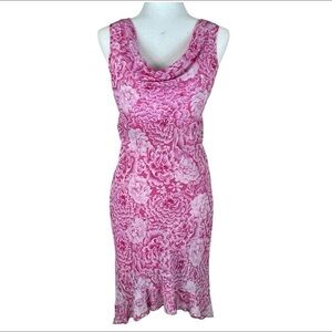 Floral Pink Sleeveless Dress